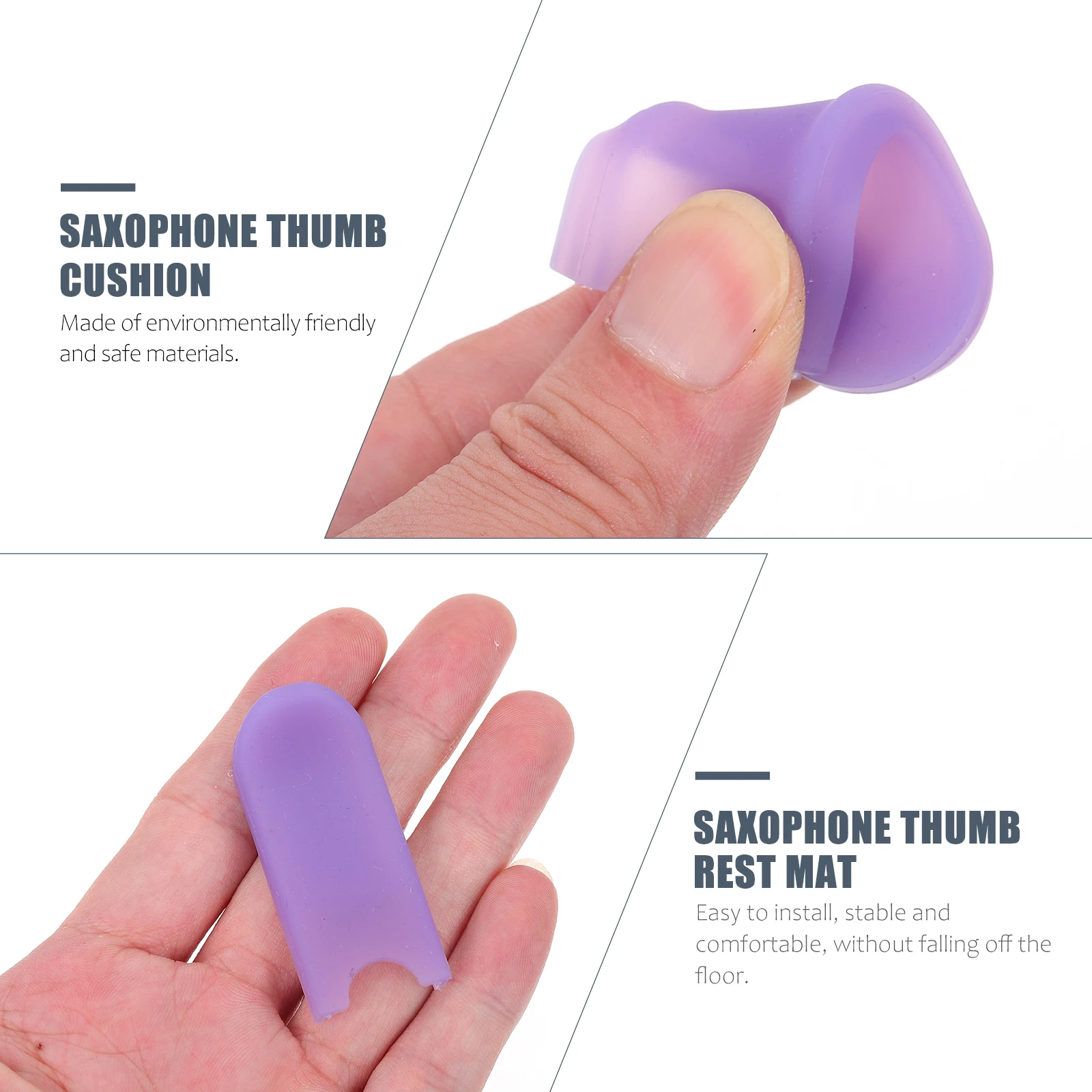 

Saxophone Thumb Rest Mat Silicone Protector Comfortable Non Slip Surface Ergonomic Design Long Term Use Easy Installation