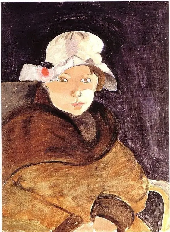 Canvas Painting Wall Art ,Brown eyes 1918 by Henri Matisse,Free Shipping,High Quality