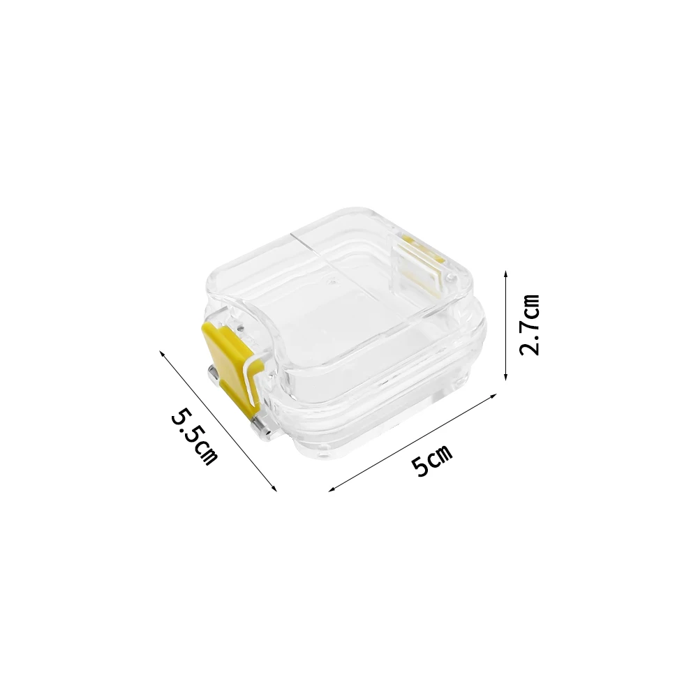 5Pcs Membrane Tooth Boxes Transparent Membrane Film Tooth Box with Latch Denture Veneers Storage Boxes Dentistry Materials