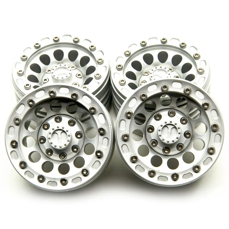 Scx10 Trx-4 1.9 Inch Beadlock Aluminum Beadlock Wheel Rims Set For 1/10 TRX-4 SCX10 D90 Wraith 36 37 RC Crawler Wheel