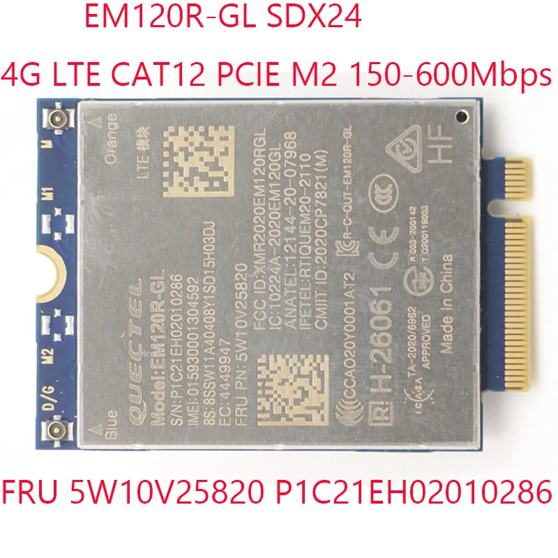 ラップトップカード,EM120R-GL m.2,4gモジュール,FDD-LTE TDD-LTE cat12 600m