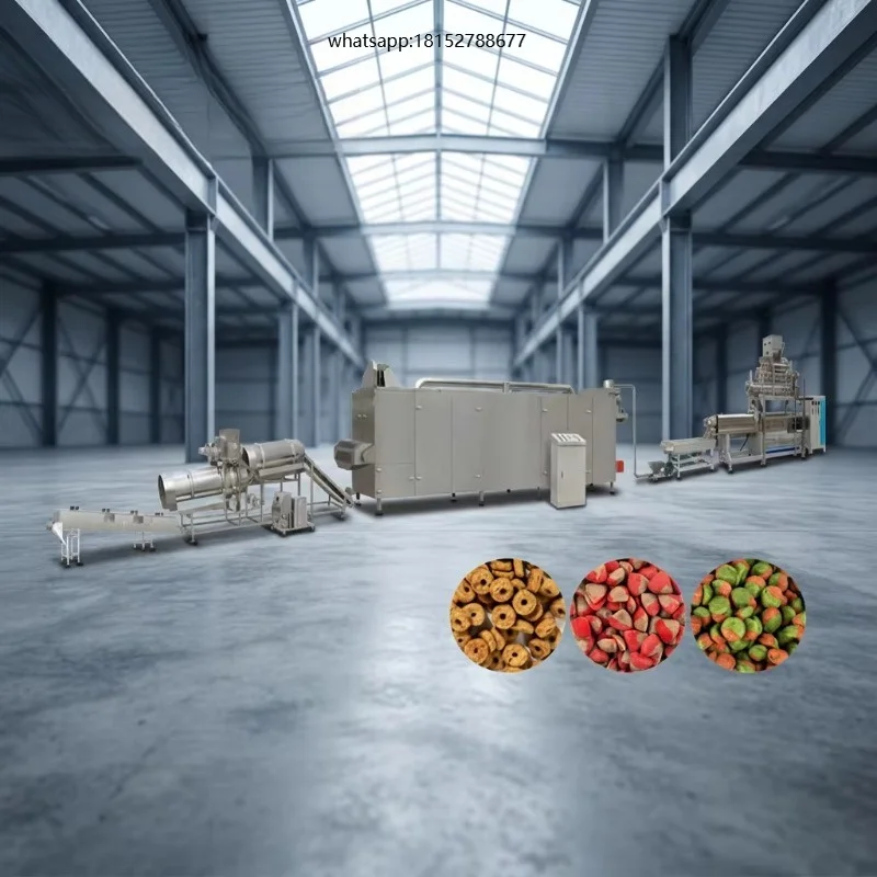 Dog Extruded Feed Machinery Manufacturing Line Dog Food Making Machine Processing Line Pet Food Extruder Processing