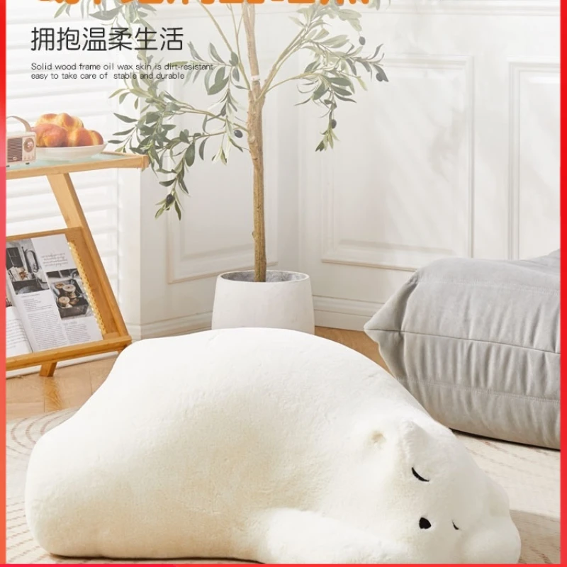 Sofa Lying Bear Polar Bear Sponge Children Lazy Sofa Animal Modeling Seat