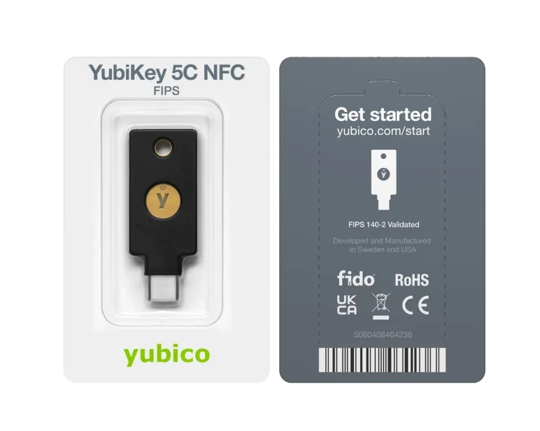 YubiKey 5C NFC FIPS USB Development Tools Evaluation Boards