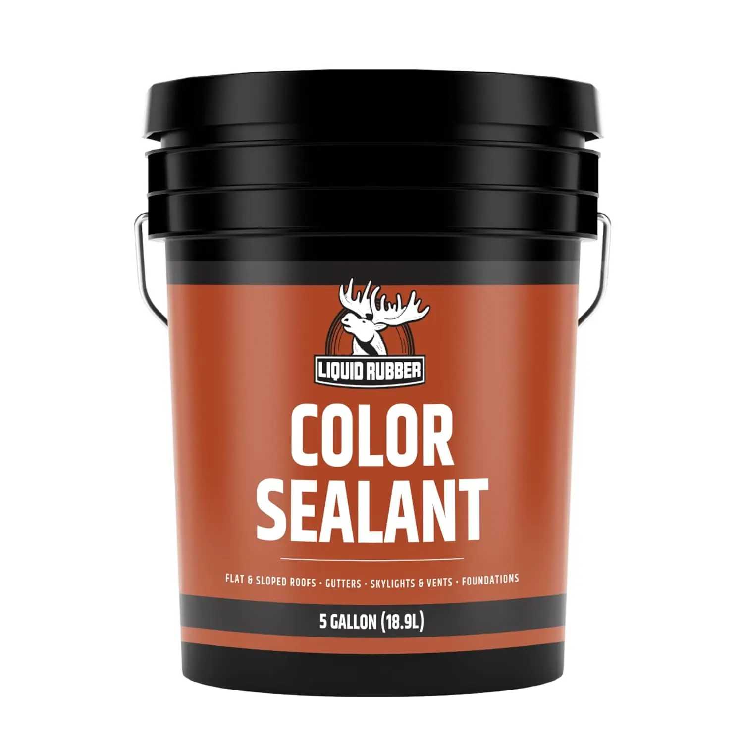 

Color Sealant - Multi-Surface Leak Repair Indoor and Outdoor Coating, Water-Based, Easy to Apply, Dark Gray, 5 Gal