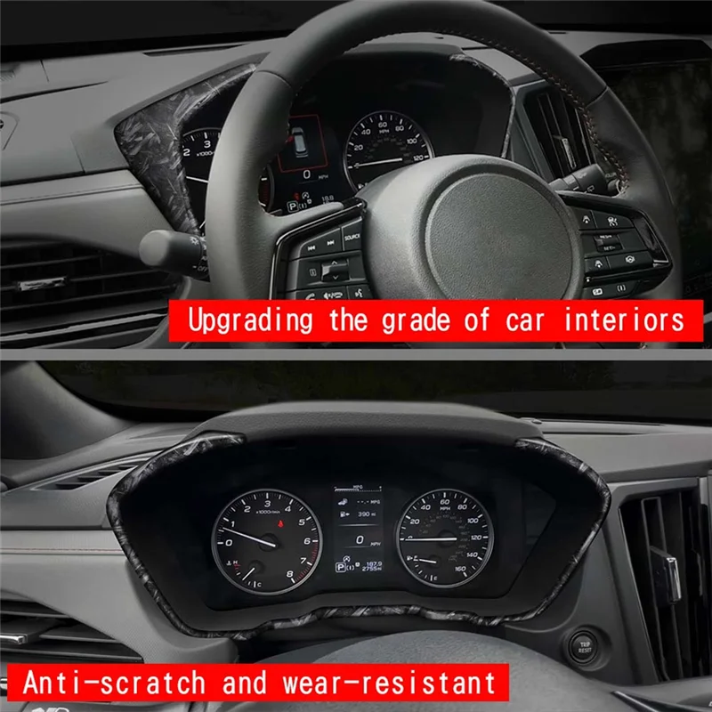 NEW-Car LCD Instrument Screen Trim Frame Instrument Panel Frame For Subaru Forester 2025 Forged Pattern - Image 5
