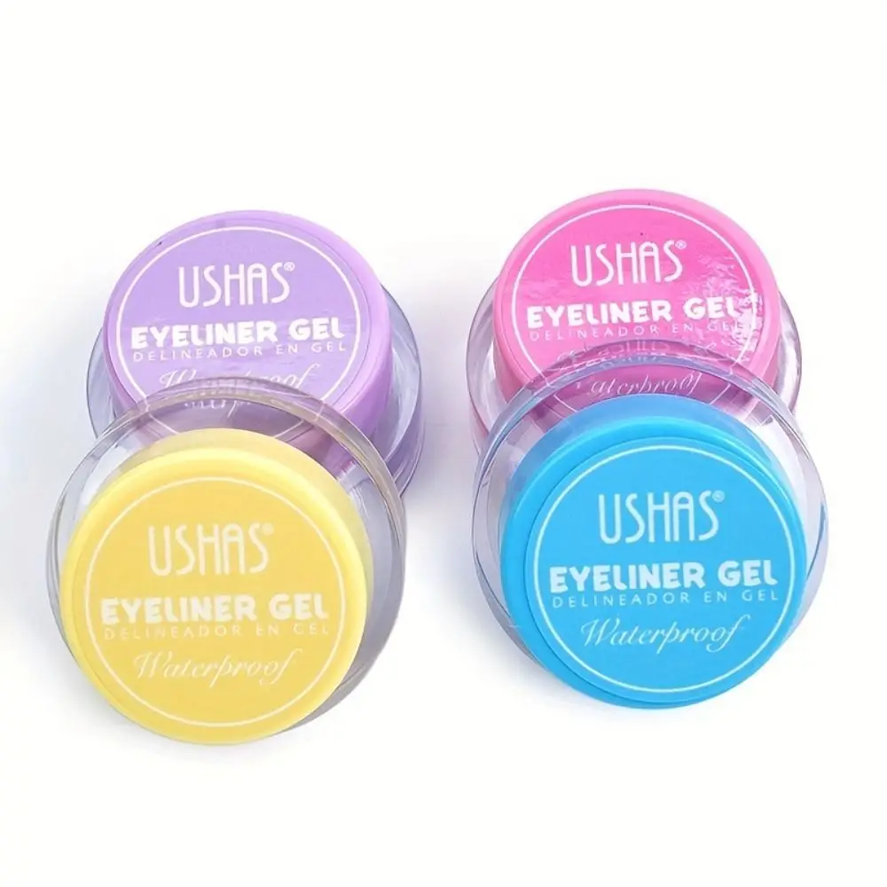 Crema delineadora de Ojos de 6 colores, Gel impermeable de larga duración, de textura cremosa delineador de ojos, pigmentos de alta intensidad