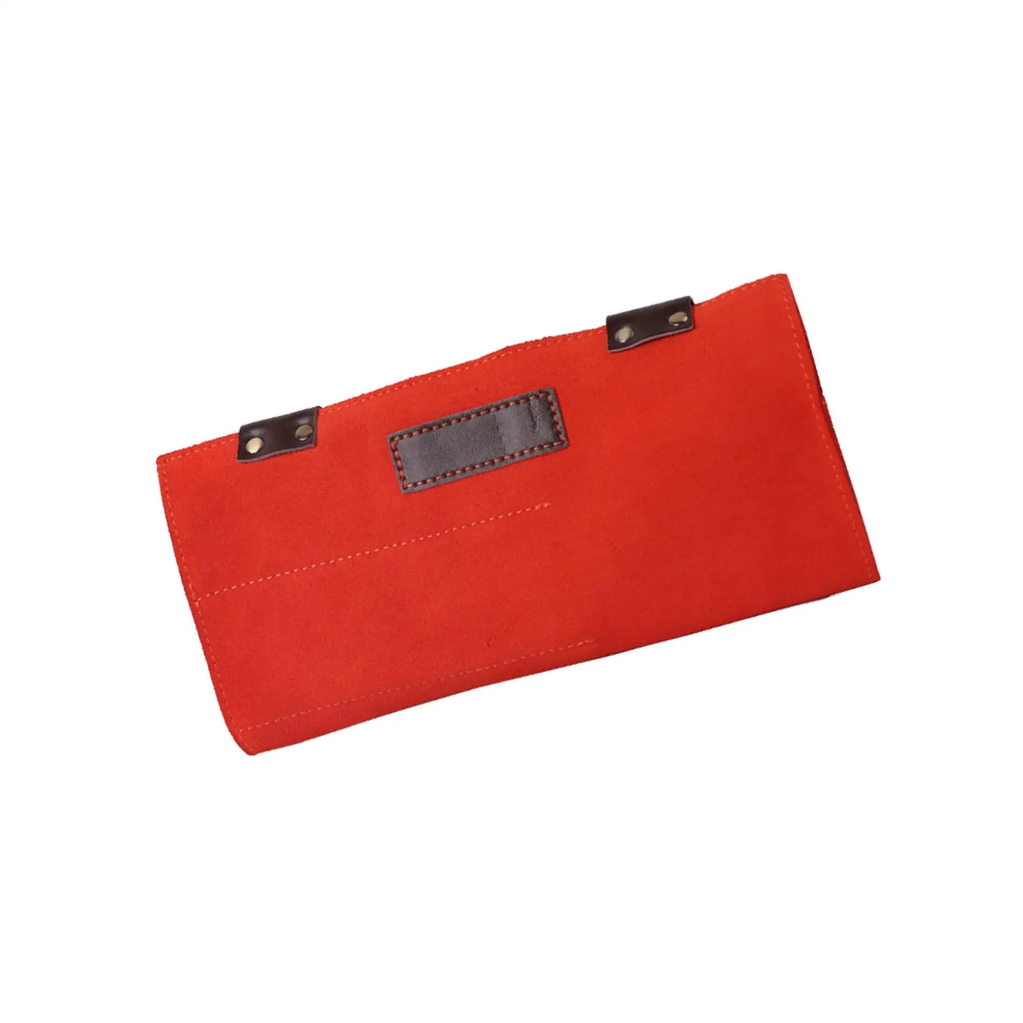 Leather Barber Hairdressing Tools Holder Pouch Scissors Shears Case Bag Red