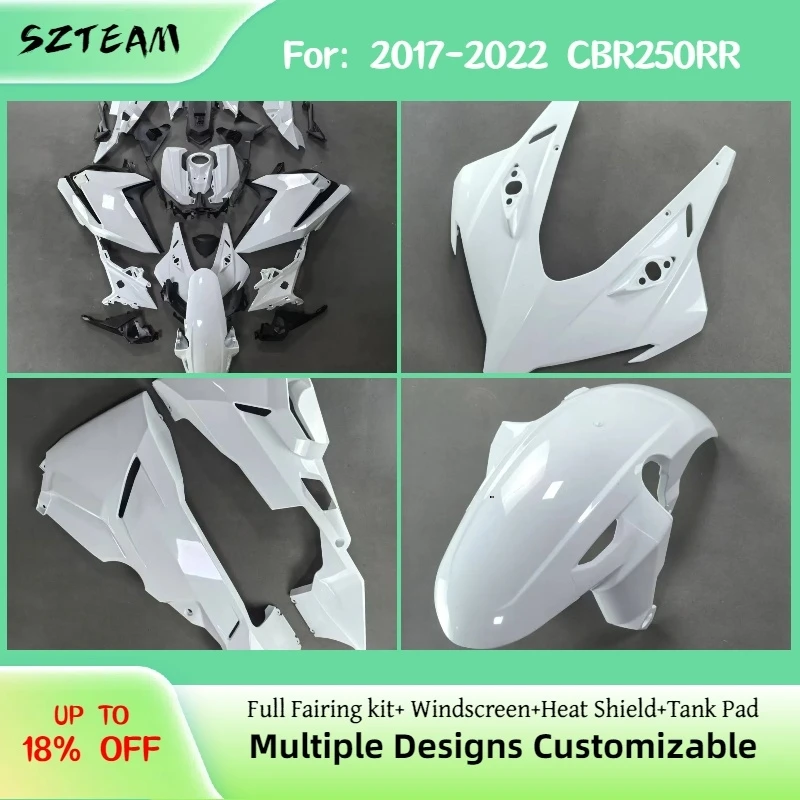 

Для HONDA CBR250RR 2017-2022: Комплект обтекателей из ABS-пластика для мотоцикла CBR 250RR 17-22 Pro