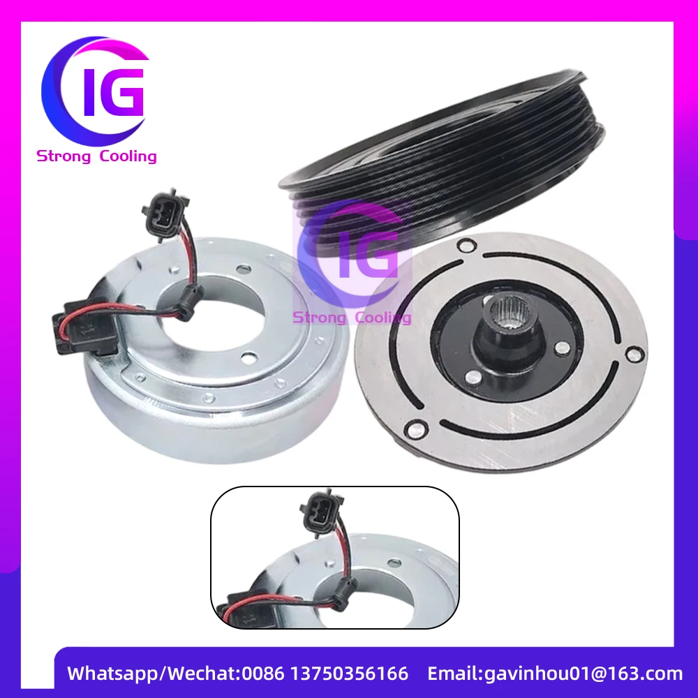 

Новый комплект сцепления компрессора переменного тока DKS17D для Renault Koleos Nissan Rogue 2,5 92610JM01C 97490 926002216R 92600JY11A 92610-JM01C