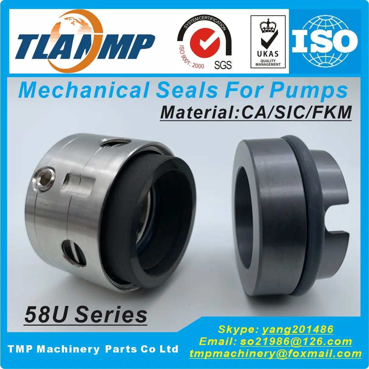 58U-19 , 0190/58U TLANMP Mechanical Seals|Type 58U Unbalance type Water Pump Seals