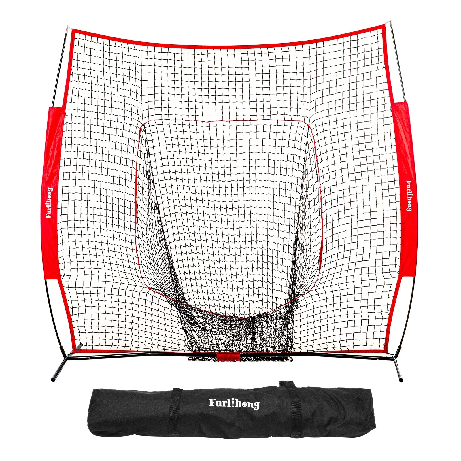 

NB03 7x7ft Baseball & Softball Practice Net for Hitting & Pitching, Stable and Portable, with Carry Bag