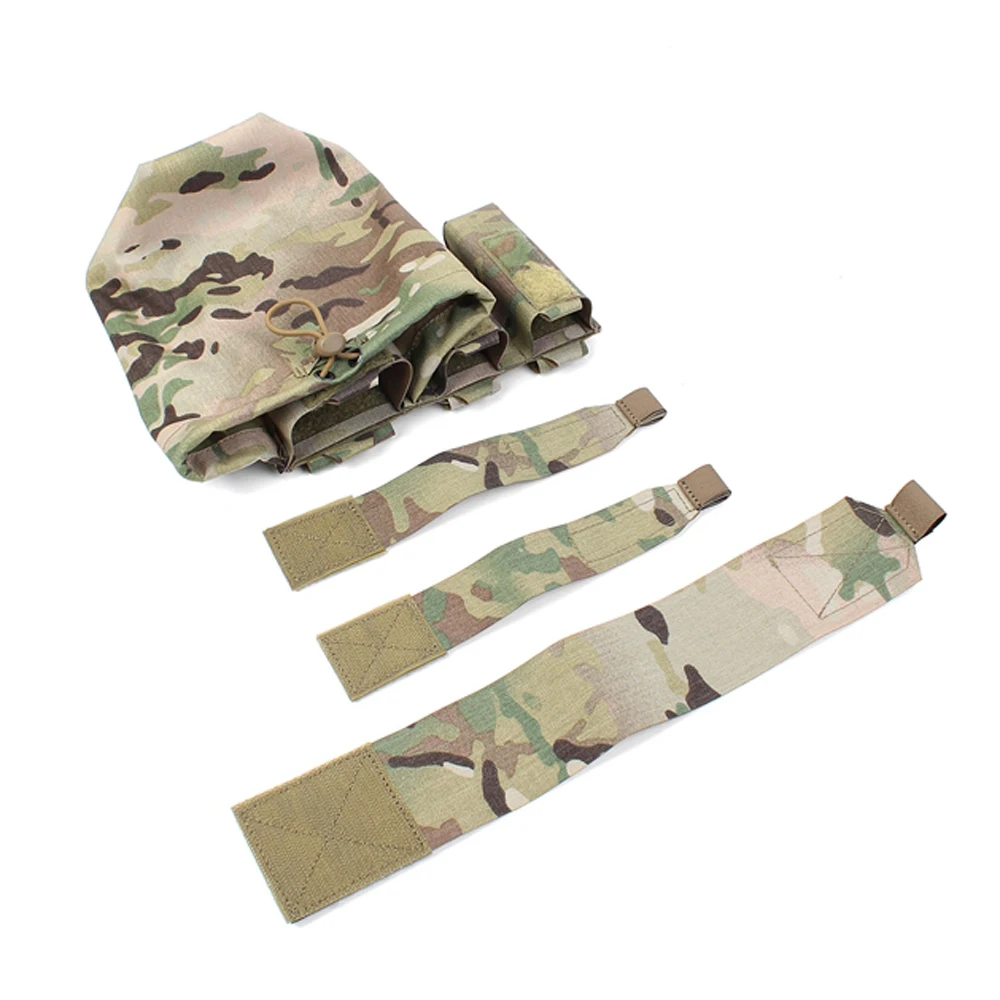 Molle de cintura táctica para exteriores, doble 9mm, individual, 5,56 Mag, bolsa de reciclaje de herramientas rápidas, compatible combinada, individual 545/762