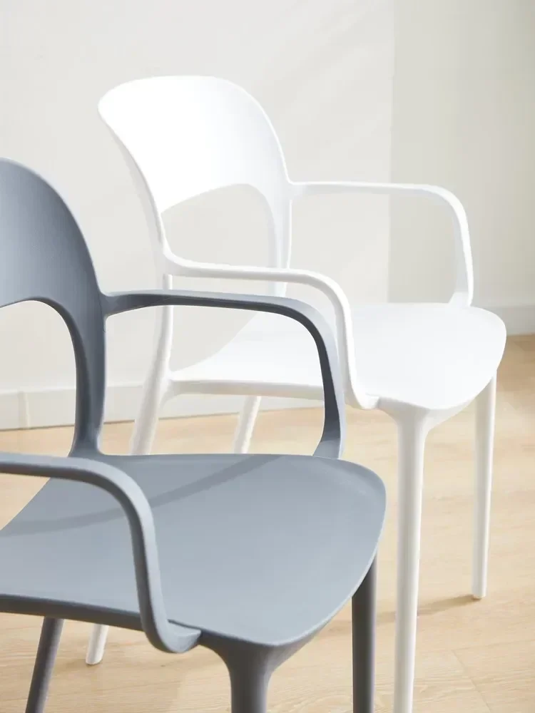 

Nordic Plastic Dining Chair Modern Simple Home Chair Internet Celebrity Backrest Stool Leisure Chair Desk furniture