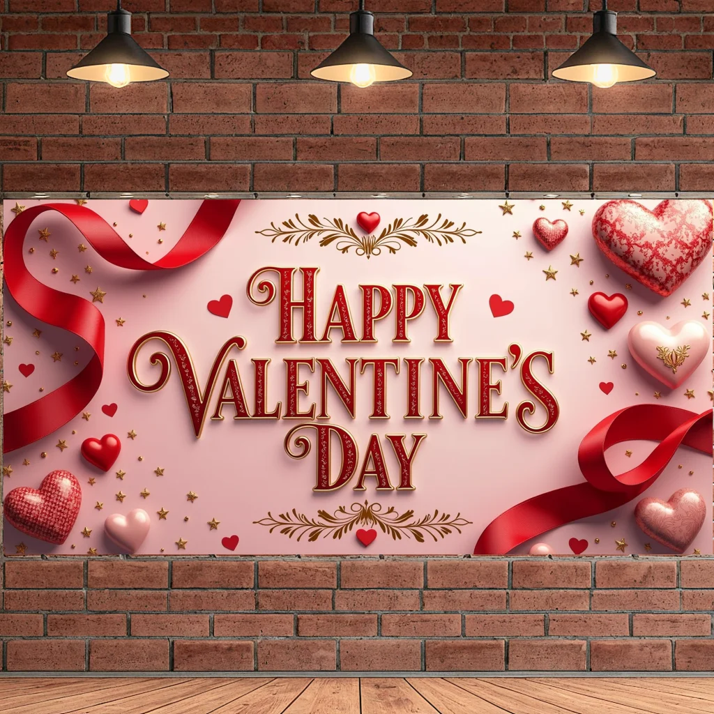 Valentijnsdag Decoratie Achtergrond Banner Romantische Feestartikelen Achtergrond Vakantie Vieringen Liefde Fotografie Props Decors
