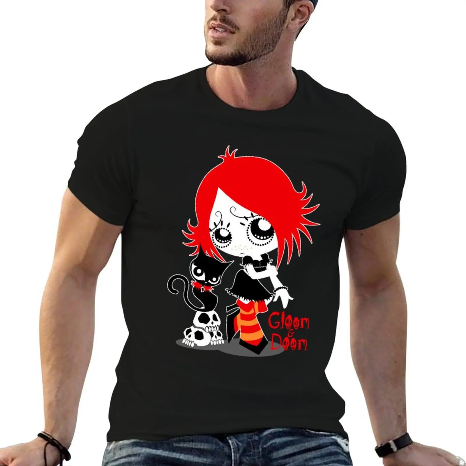 

Ruby Gloom and Doom Kitty T-Shirt man t shirts graphic t shirts with prints men t shirt cotton 100% T-Shirt