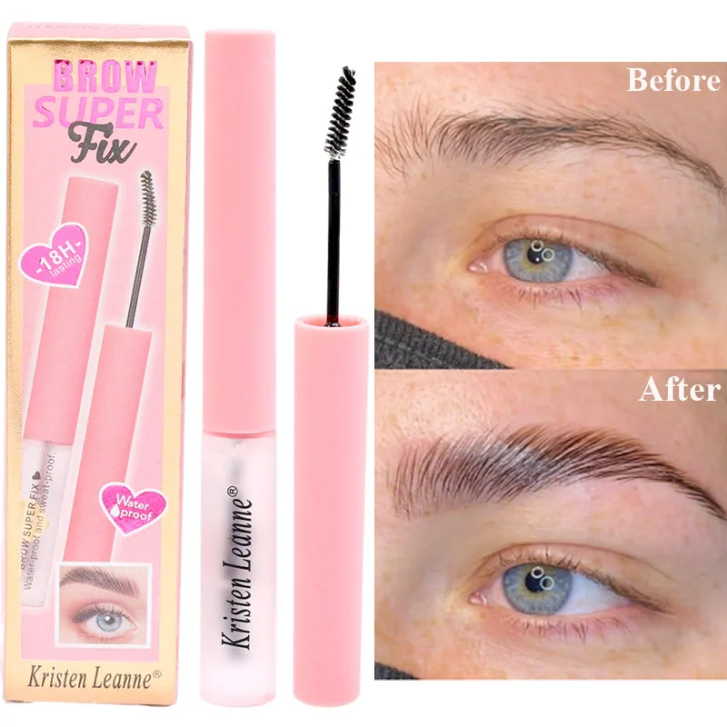 Impermeável duradoura Sobrancelha Styling Gel, Transparente 3D Wild Brows Cera, de secagem rápida Sobrancelha Lift, Sculpt Creme, Mulheres Brow Cosméticos