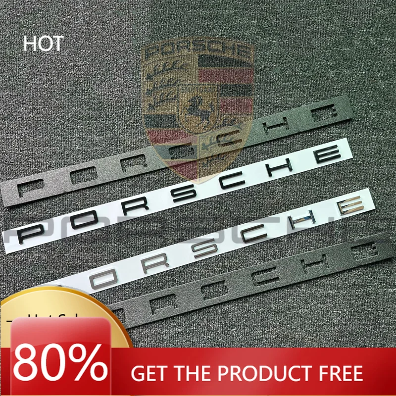 

Porsche Car Sticker 3D Metal Car Trunk Emblem Decal Letters Sticker Badge Accessories For Porsche Cayenne Panamera Macan 911 718