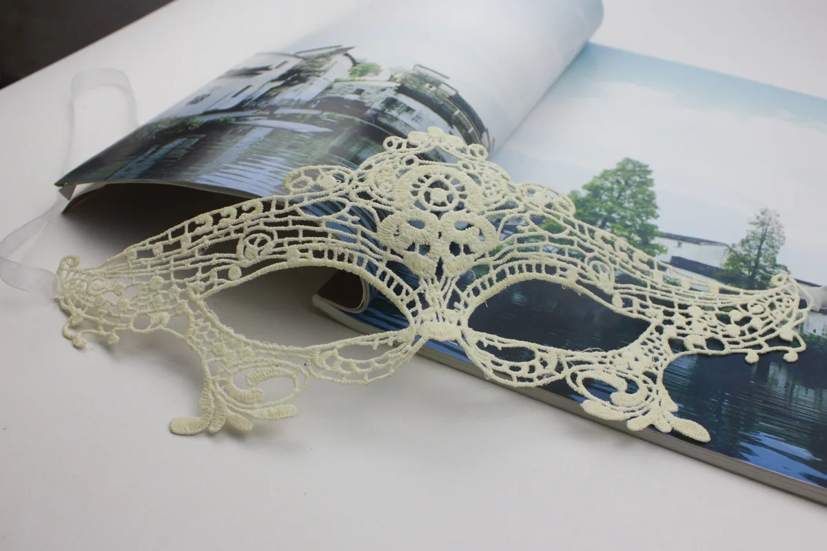 قناع دانتيل على شكل زهرة للنساء ، نمط أسود ، مثير ، عيون مقطوعة ، قناع للوجه ، للمنزل ، حفلة تنكرية في منتصف الليل