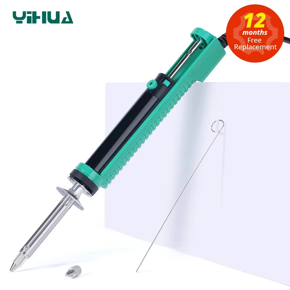 

YIHUA 30W 929D-V Electric Vacuum Desoldering Iron Suction Pump Iron Gun Soldering Repair Tool with Welding Nozzle 110V 220V