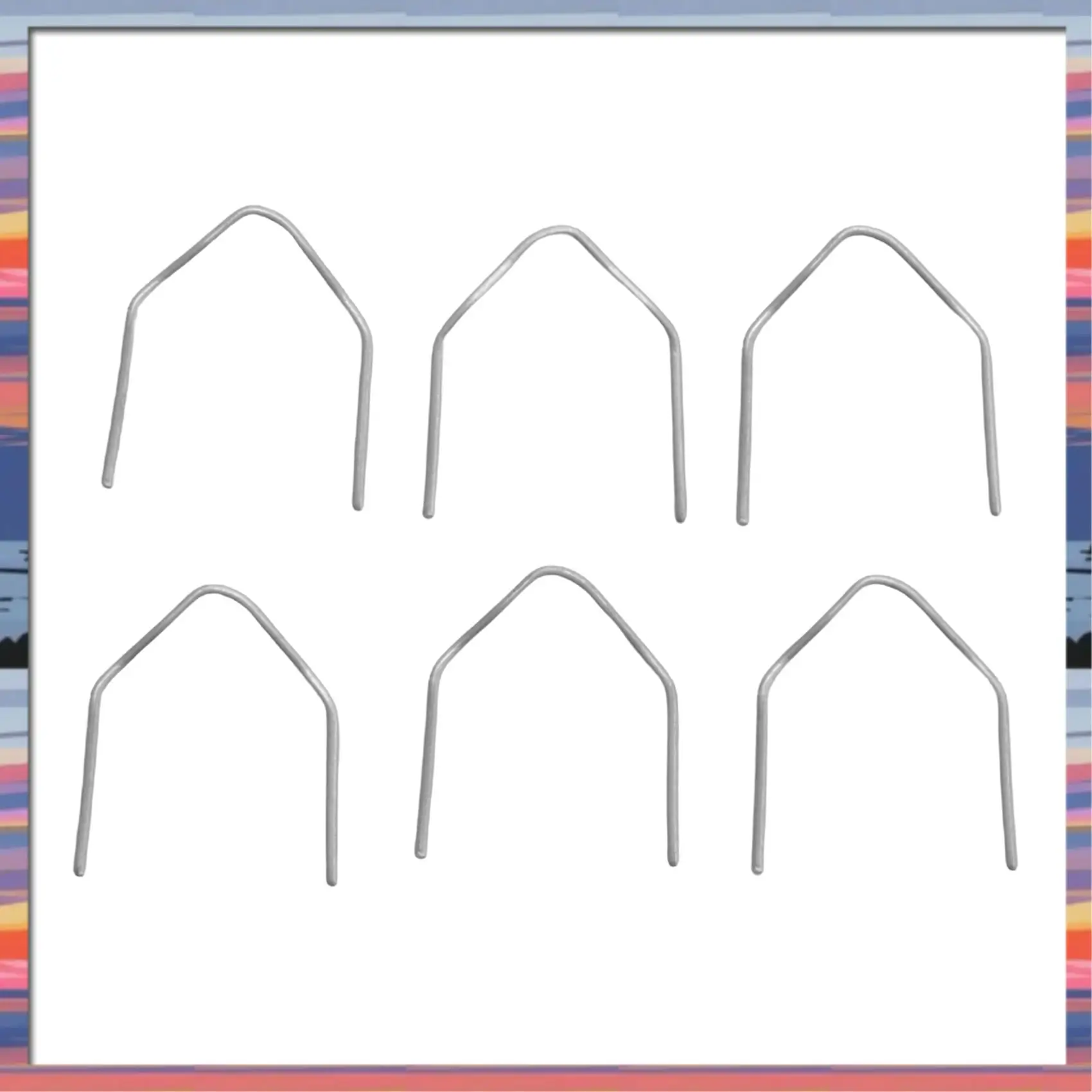 

AFBC 1000Pcs Hot Staple Repair Machine Plastic Welding Hot Stapler Auto Bumper Repair Pre Cut For All Cars Right Angle 0.8Mm