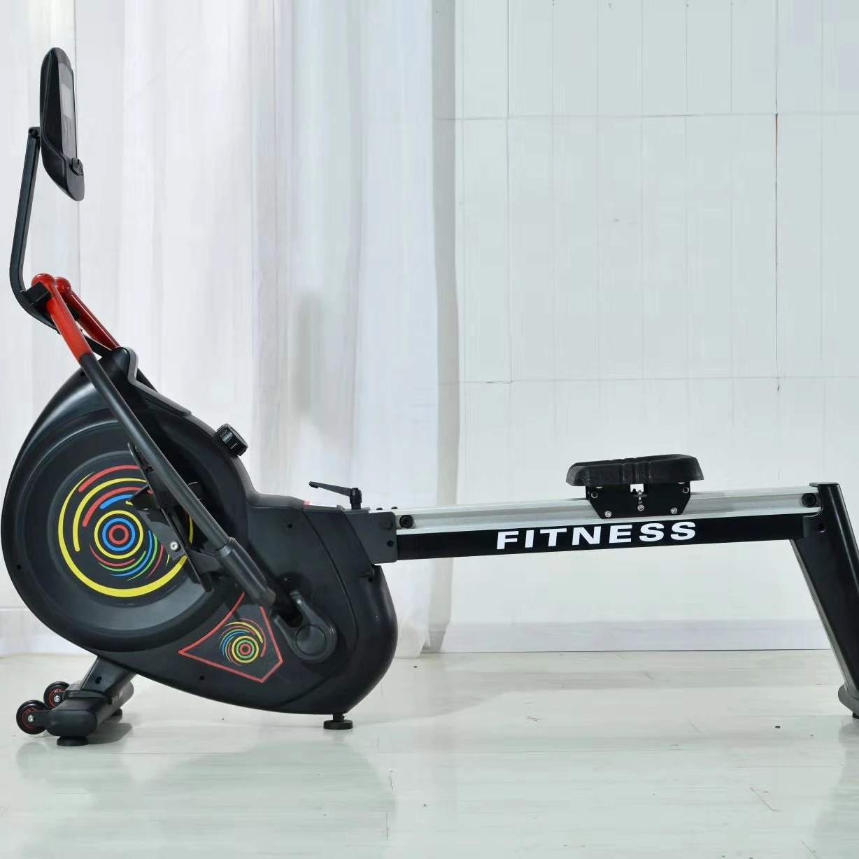 

Commercial Gym Fitness Equipment Cardio Training Magnetic Air Rower Rowing Machine With Monitor Double Paddle Rowing Machine