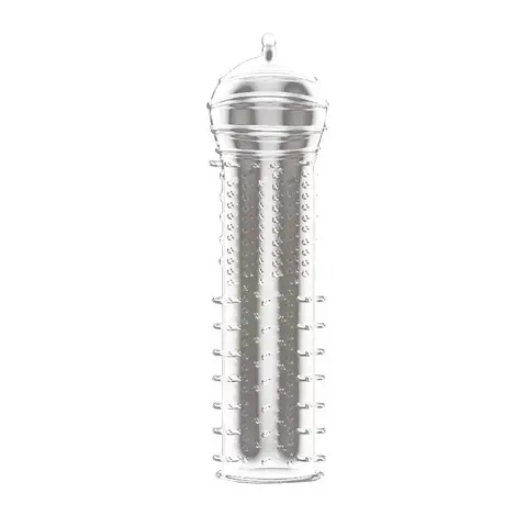 Penis Sleeve Reusable Condom Enlargement Penis Sleeve Male Time Delay Spike Clit Massager Dotted Condoms Extension Adult Goods