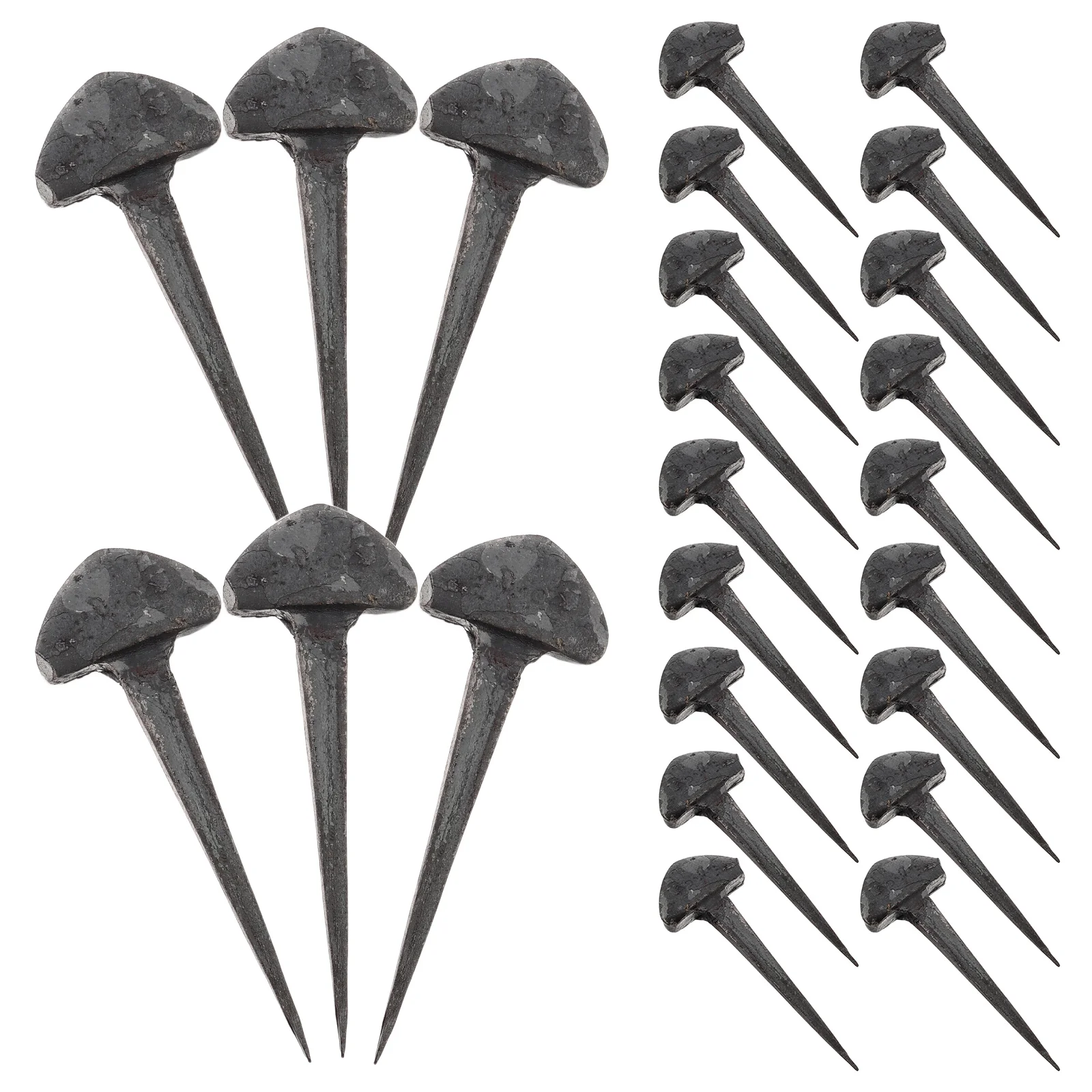 

50pcs Equestrian Hoof Nails Horse Fixators Compact Iron Horseshoe Training Replaceable Stable Small Tools Accessories Pet