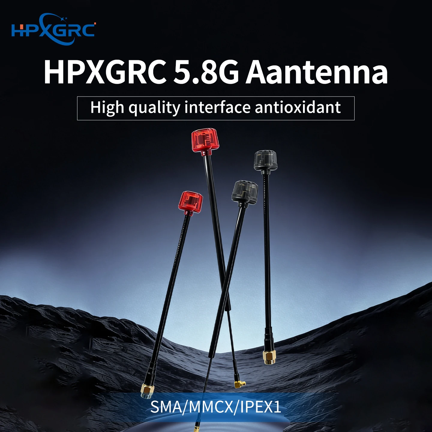 HPXGRC 5.8G FPV Antenna Long Version - RHCP for 5.2-6GHz RC Quadcopter Drone Freestyle DIY Parts