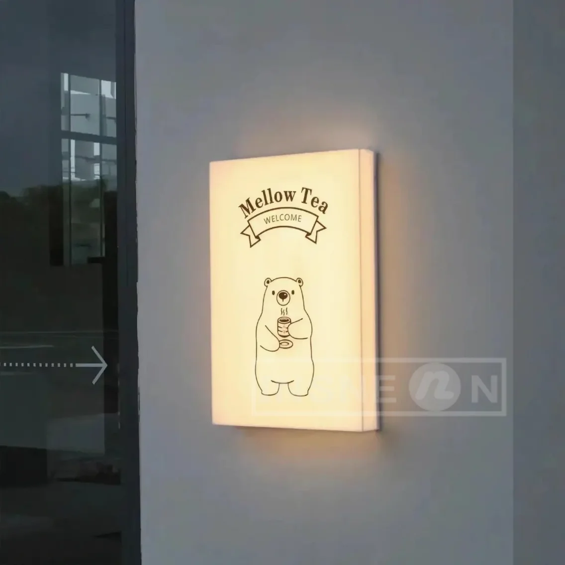 Custom LED Light Box for Outdoor Business Sign Waterproof Acrylic Double Sided Storefront Signage Wall Mounted Display