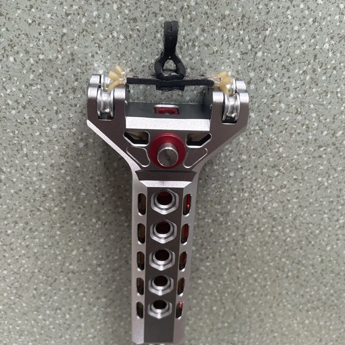 CNC Aluminum Alloy Rapid Fire Mechanical S lingshot Automatic Loading， Outdoor High-power Tool Parts
