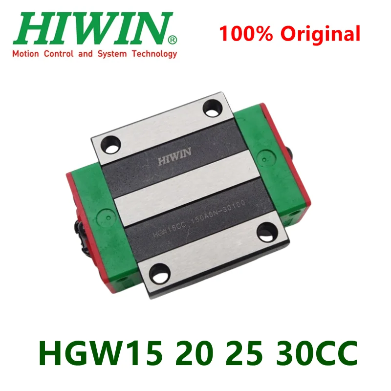 Оригинальные каретки линейного фланцевого блока HIWIN HGW15CC HGW20CA HGW20CC HGW25CC HGW30CC для линейной направляющей HGR15 HGR20 HGR30 с ЧПУ