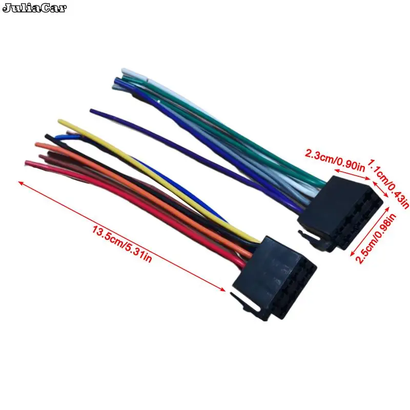 Universal Adapters Wire Harness Adapter Universal Female ISO Wiring Harness Car Radio Adaptor Connector Wire Plug Kit