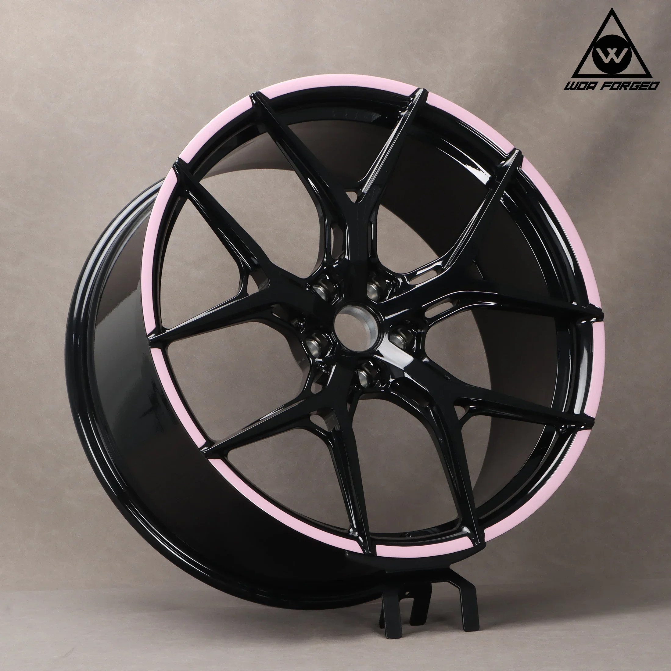 WOA One-piece Luxury Forged Passenger Car Wheels Rims Customizable Pink 18 19 20 21 22 Inch for Bmw F30,Golf GTI MK4 MK5 MK7