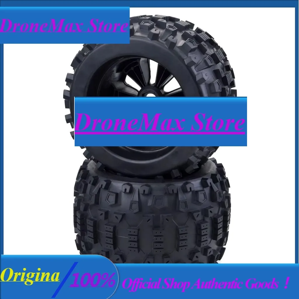 DroMa4PCS 170MM 165MM Monster Truck Wheels Rim Tire Set 17mm Hub Hex For 1/8 Off-Road RC Car HPI Redcat Rovan Savage