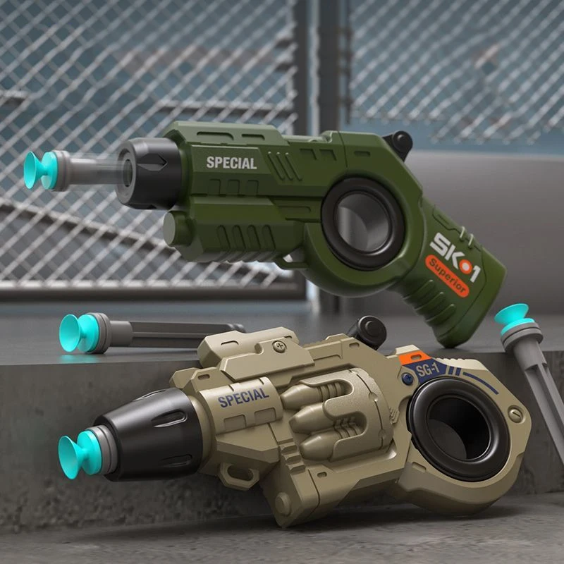 ปืนของเล่นแบบหมุนได้ขนาดเล็กพกพาสำหรับกิจกรรมกลางแจ้ง รุ่น EDC ยิงลูกกระสุนนิ่ม