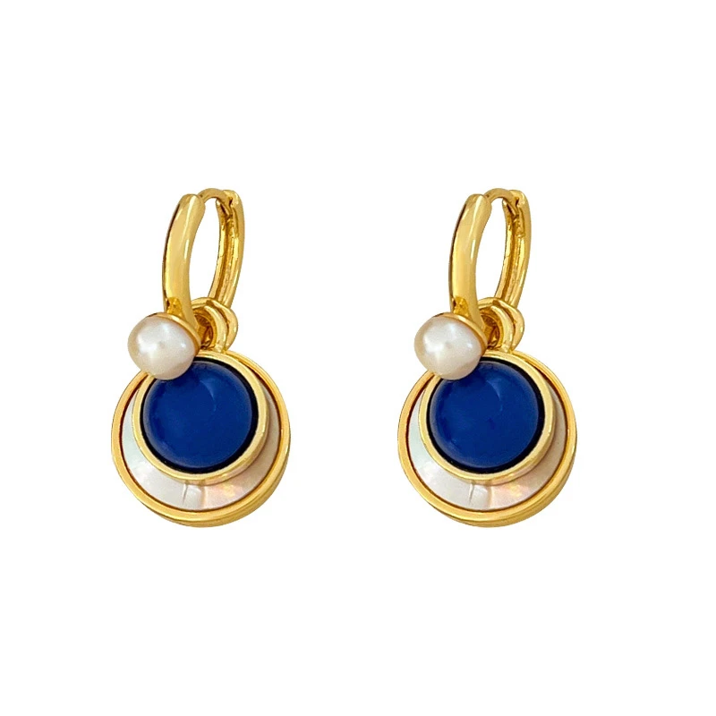 Bilandi Retro Jewelry Elegant Temperament Three Wearing Way Stone Earring For Women Girl Gift Fine Accessories Hot Sale