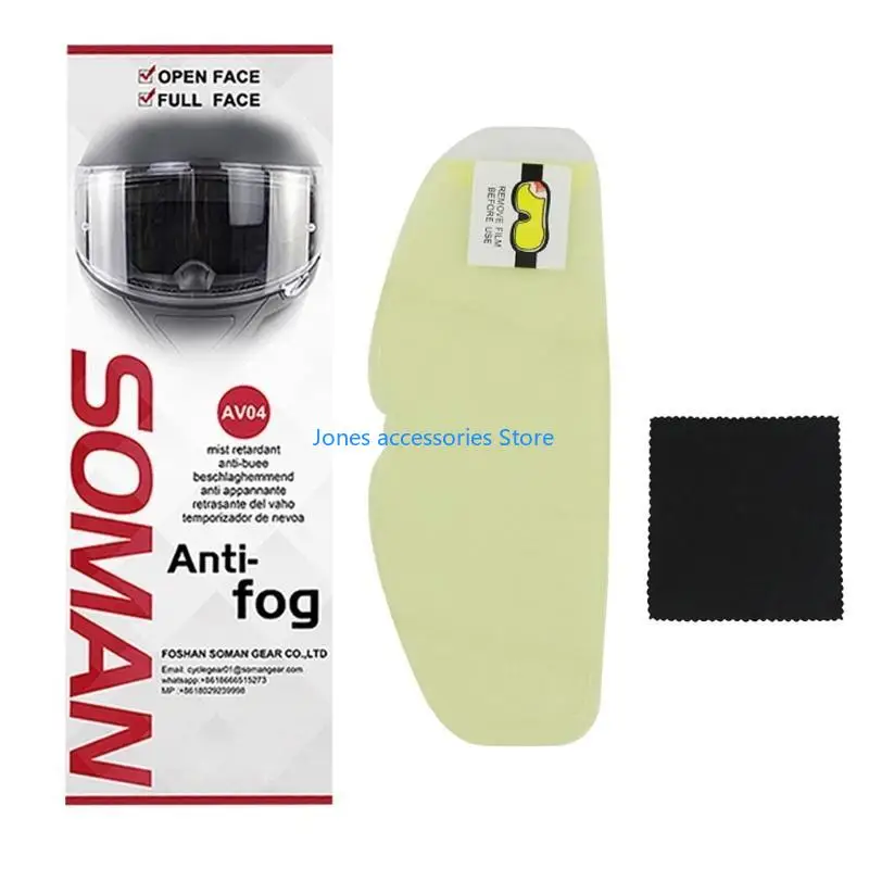 

W8KD Helmet Visor Film Anti Fog Cover Lens Anti Fog Film Motorbike Helmet Accessories