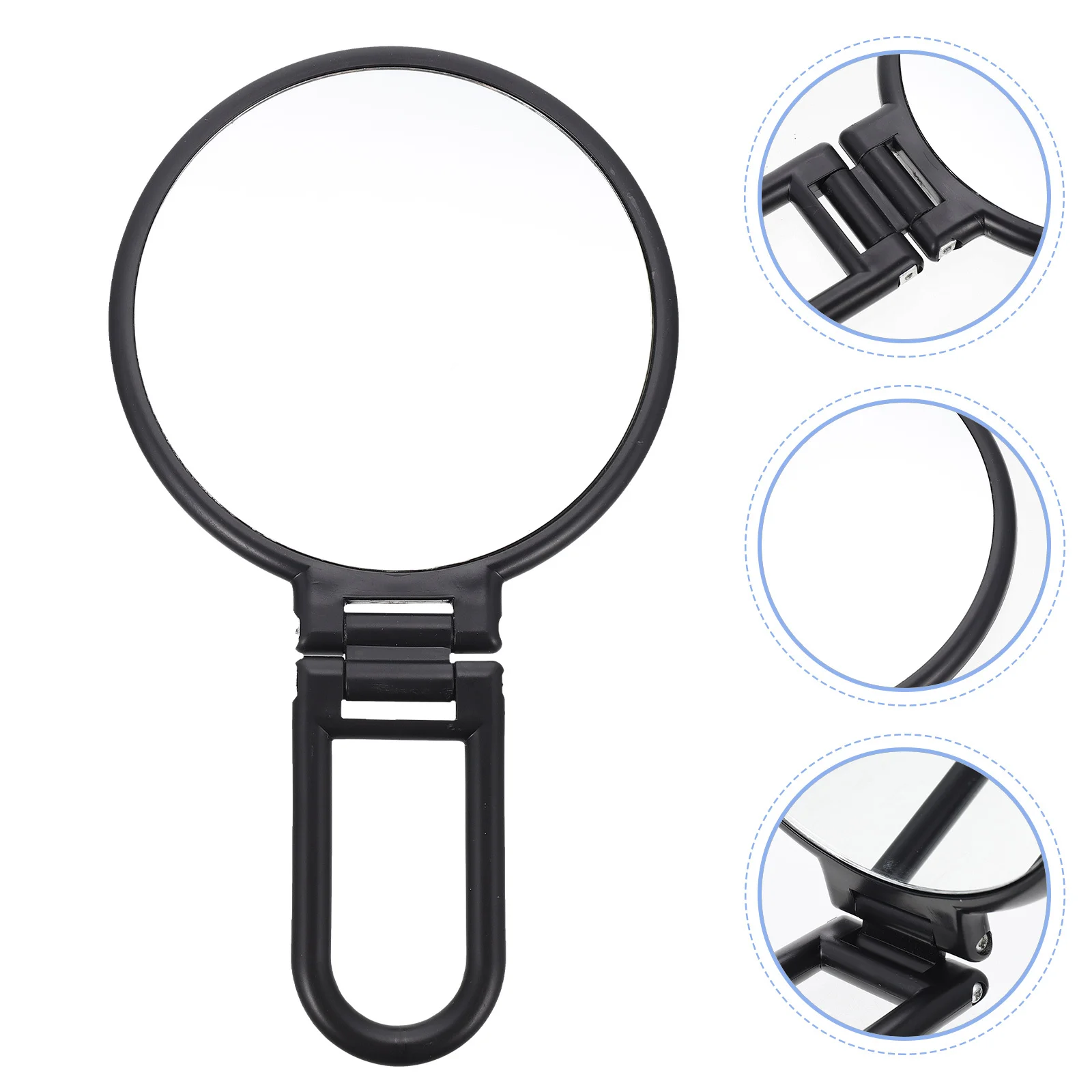 

Portable Hand Makeup Mirror Sturdy Foldable Travel Mirror with Premium Material Clear Reflection Ideal Gift for Women