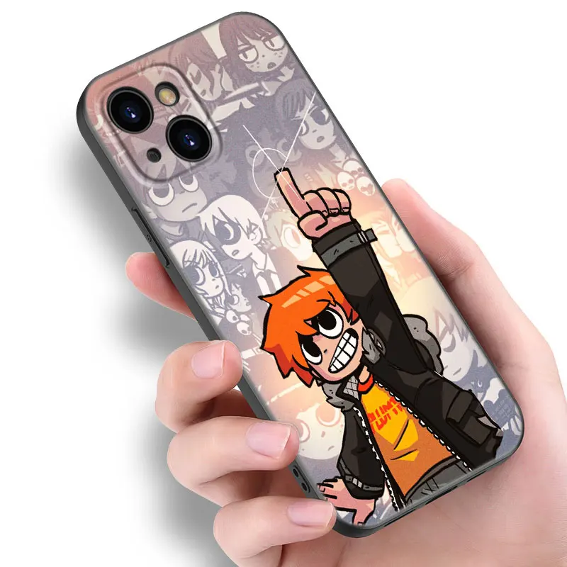 Scott Pilgrim Black Silicone Phone Case For Apple iPhone 12 13 Mini 11 14 15 Pro Max 7 8 Plus X XR XS SE 2020 2022