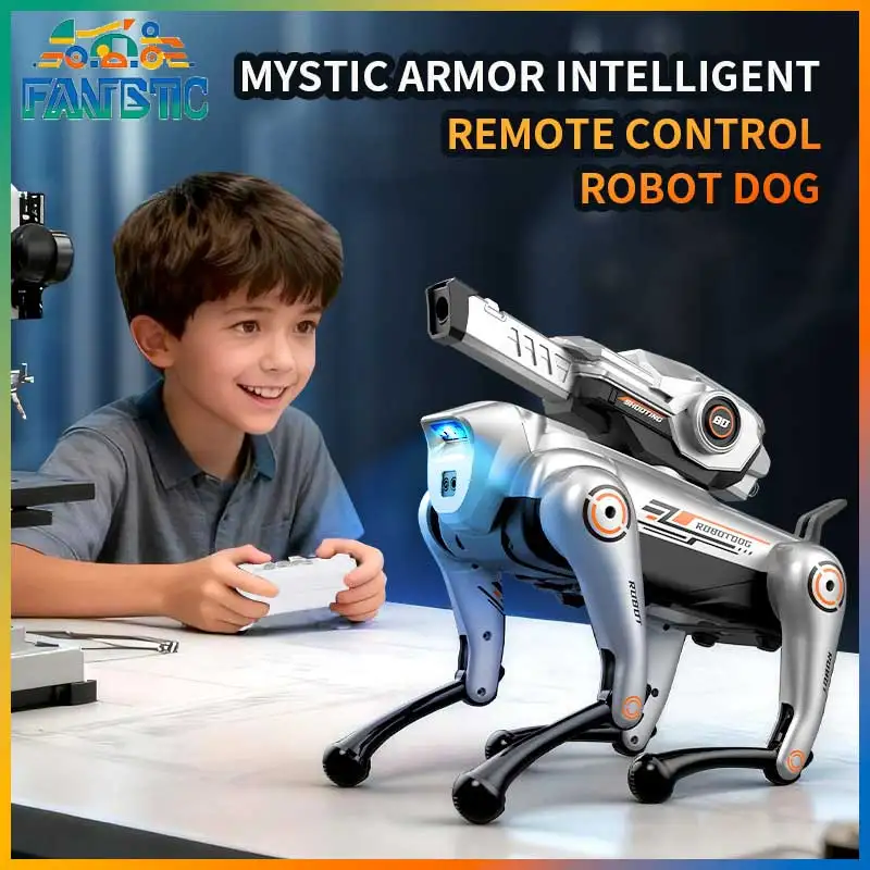Jjrc Mystic Armor Remote Control Robot Dog Intelligent Programming Inductive Obstacle Avoidance Water Bombs Stunt Action