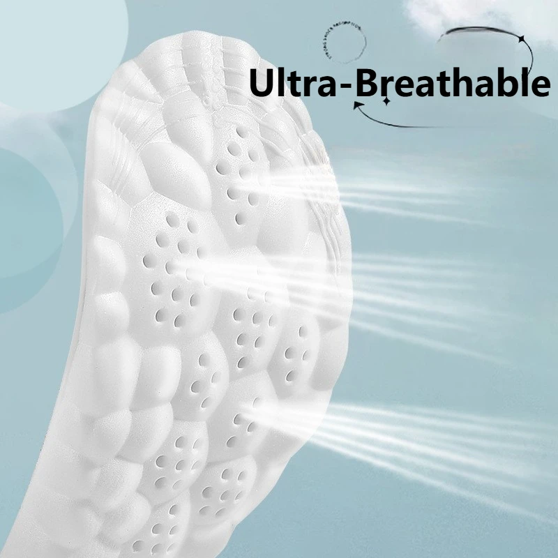 1/2 Pairs 4D Cloud Technologyt عالية المرونة الرياضة مزيل العرق النعال للأحذية بولي Sole وحيد التنفس للأقدام الرجال نعل الجري