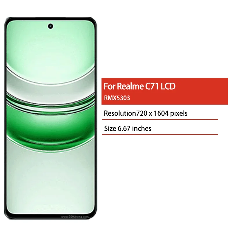 6.67” AAA+ Ekran LCD z panelem dotykowym do OPPO Realme C71 RMX5303, zamiennik wyświetlacza RealmeC71, części zamienne do naprawy — zdjęcie produktu 2