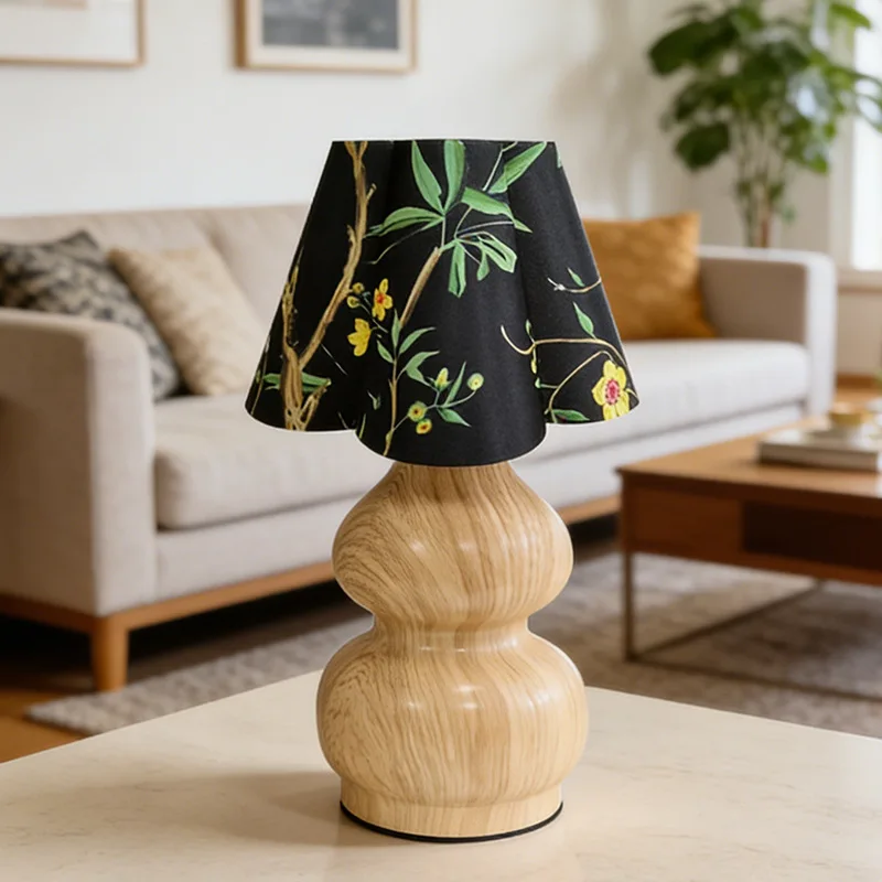 

Nordic Vintage Creative Petal Plastic LED Night Light Bedroom Bedside Dormitory Ambient Home Decor Novelty New Energy