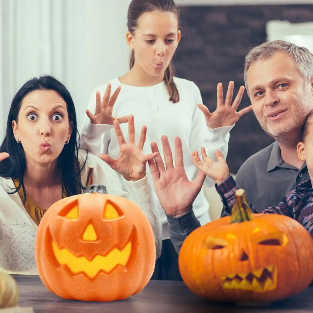 

Украшение на Хэллоуин Тыквенный фонарь Хэллоуин Тыквенные фонари Имитация светящейся тыквы Лампа для украшения Хэллоуина