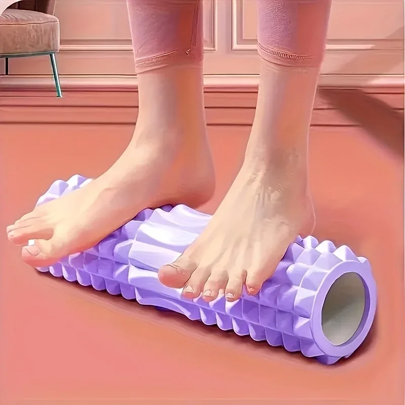 

2026 New Exercise Fitness Hollow Roller Yoga Bar Massage Stick EVA Foam Bar Muscle Relaxation Thin Leg Exercise Roller