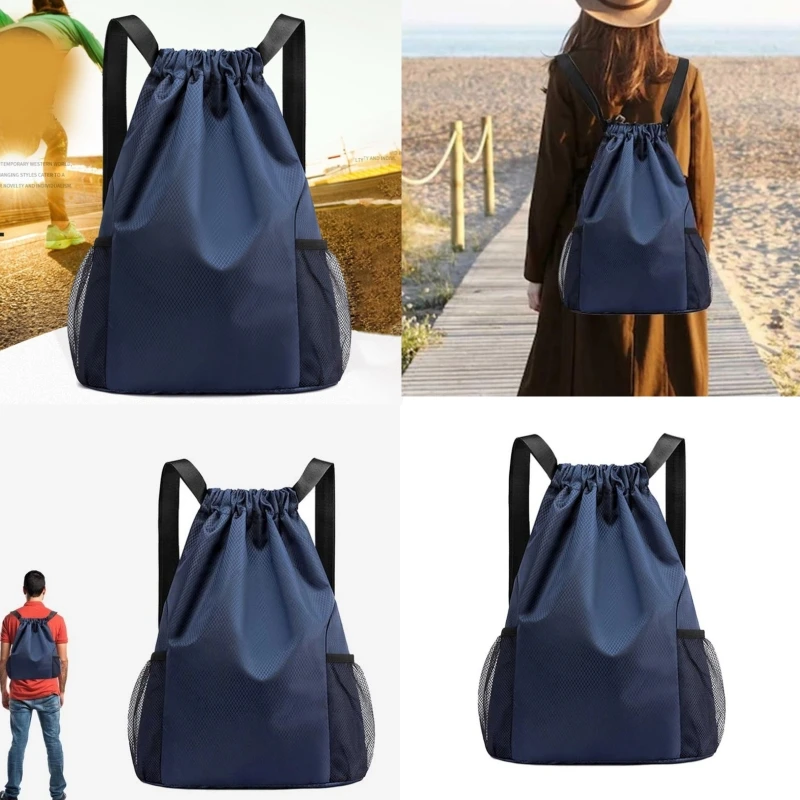 Sports Drawstring Backpack Sport Fitness Travel Outdoor Sackpack Women And Men Large Capacity Gym Swim Beach Bags Basketball Bag