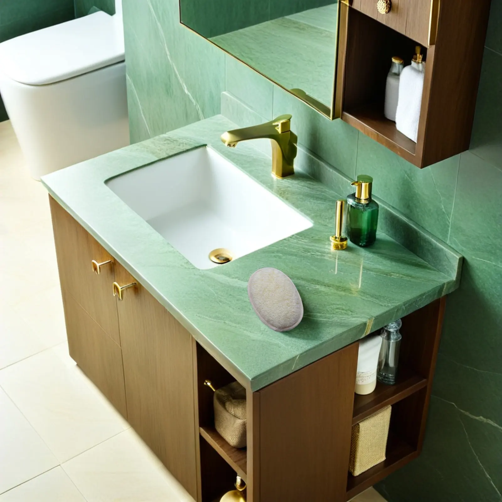 

Набор из 4 натуральных мочалок-люфф для душа, отшелушивающих губок для тела, глубоко очищающих скраберов для спины, для путешествий и спа-процедур