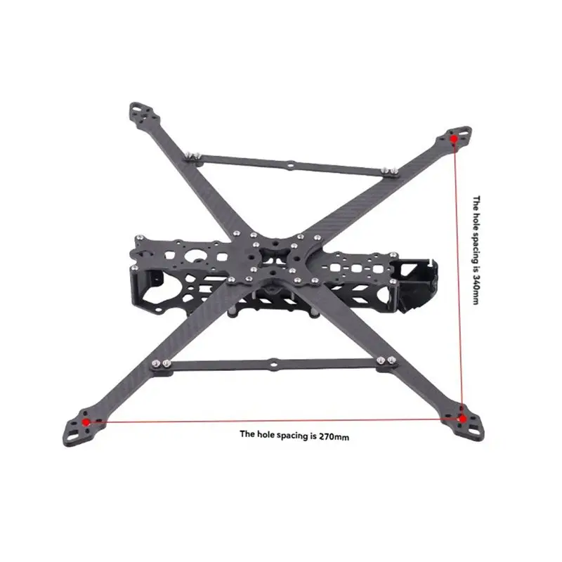 Picture 7: ABKN-Super Long Range FPV Crossing Racing Drone Frame 10Inch Carbon Fiber 450MM Wheelbase Heavy-Duty Frame Kit