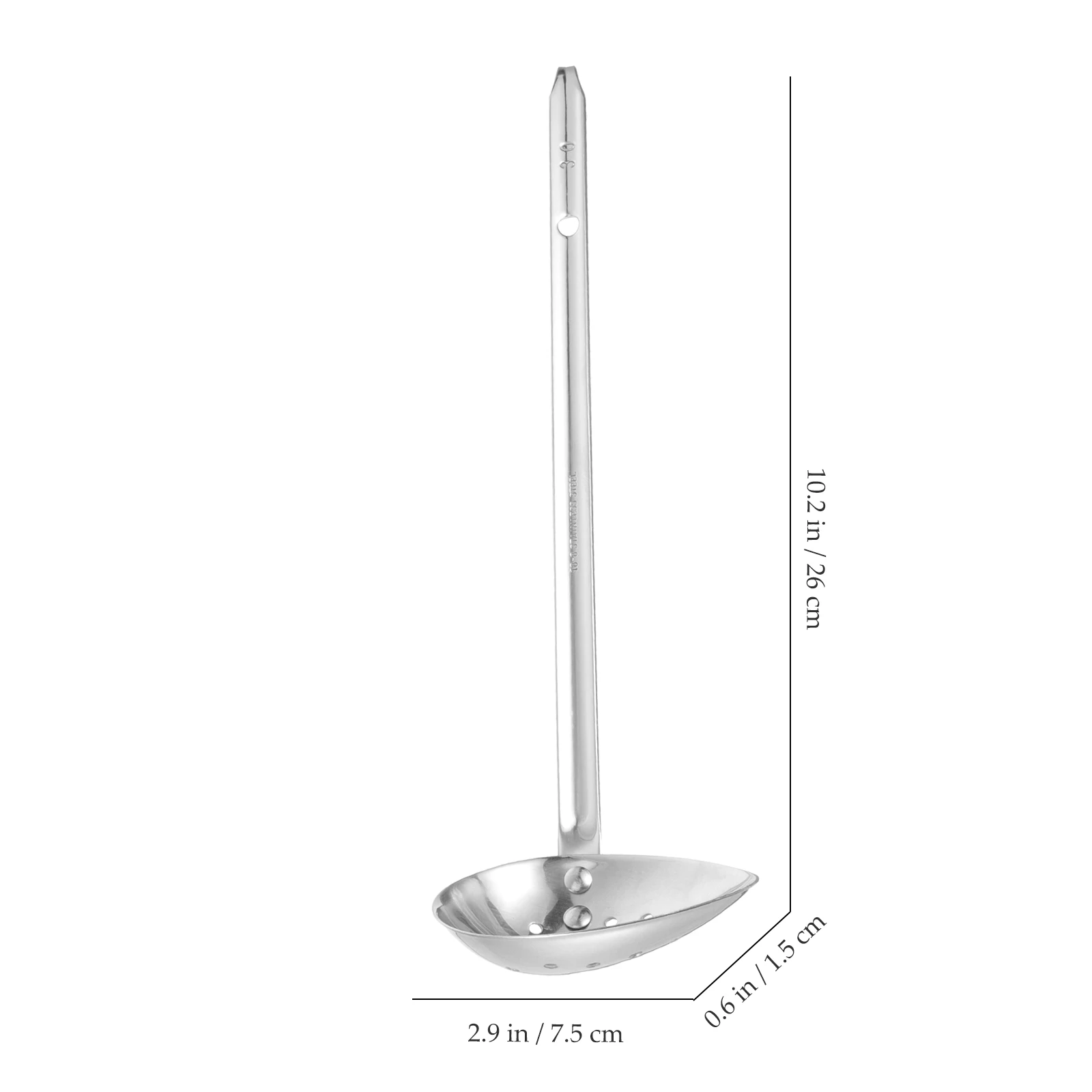 

1pcs Stainless Steel Soup Filter Hot Slotted Spoon Stainless Steel Pot Strainer Kitchen Cooking Spoon Pasta Serving Metal